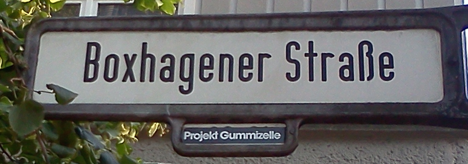 Straßenschild Boxhagenerstr.
