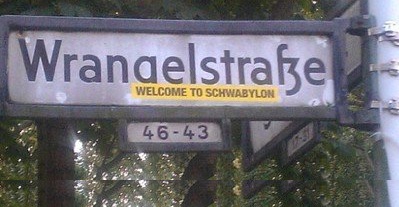 Straßenschild Wrangelstr